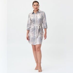 Joseph Ribkoff Long Sleeve Snake Print Dress size XS